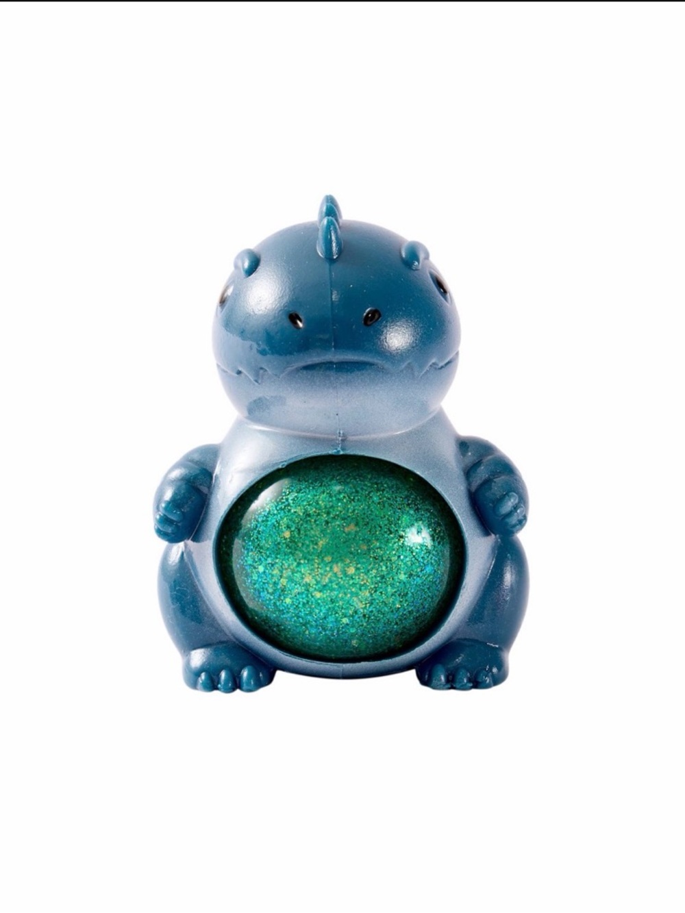 Squishasaurus Green Glitter Squishy Toy